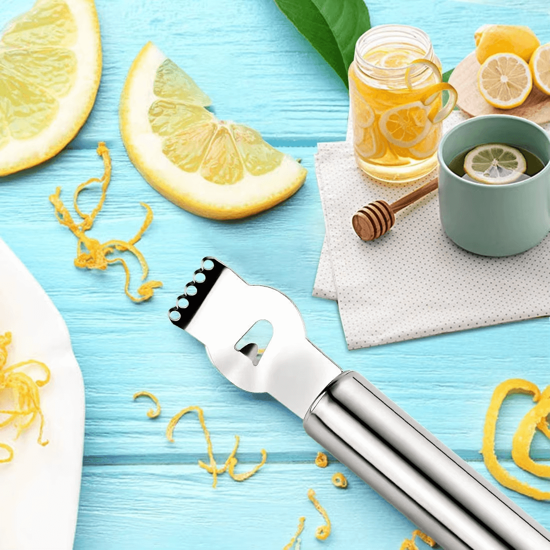 Stainless Steel Citrus Zester & Channel Knife – view 2