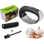 Ergonomic Stainless Steel Garlic Press Set – view 6