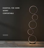 Minimalist Circular Floor Lamp – view 3