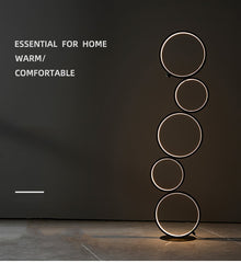 RGB MINIMALIST CIRCULAR FLOOR LAMP - Buyrouth