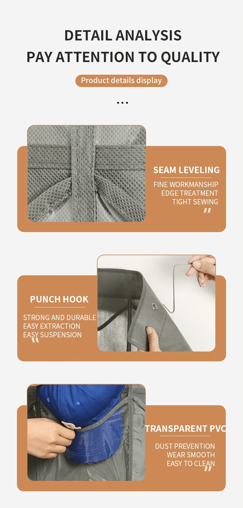 18 & 24 Pocket Cap Holder Organizer – view 9