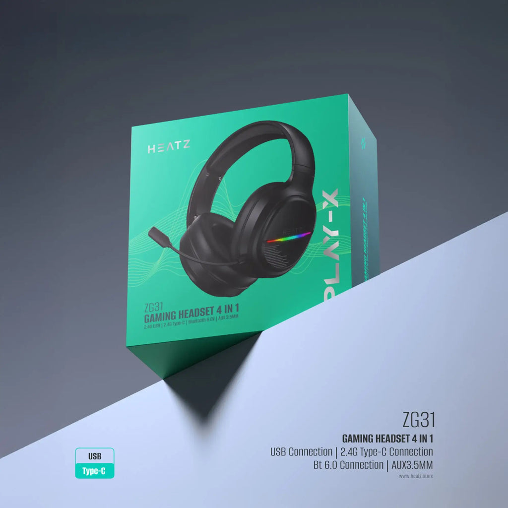 Heatz 4 in 1 Wireless Gaming Headset #ZG31