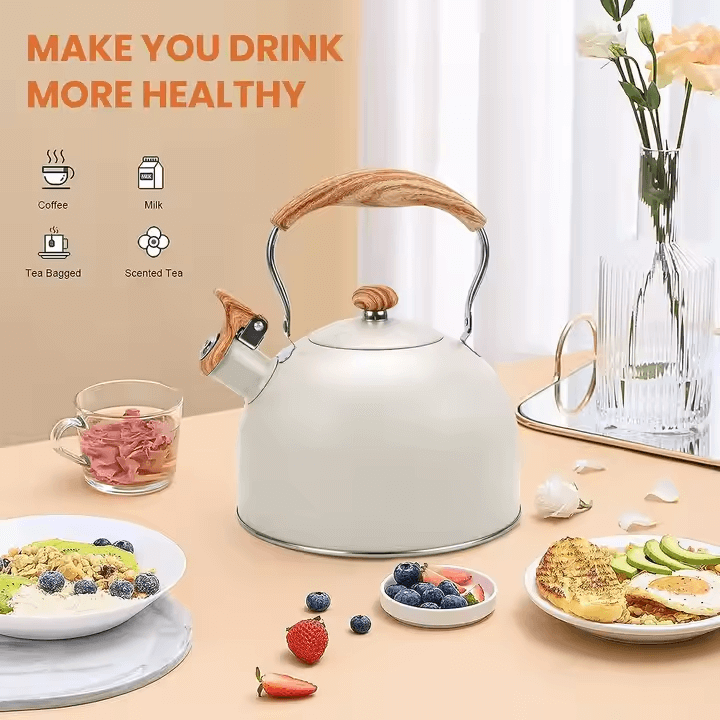 2.5L Stainless Steel Whistle Tea Kettle – view 3