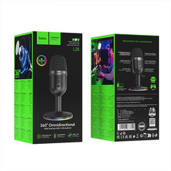 Hoco 360° Omnidirectional RGB Desktop Microphone #L25