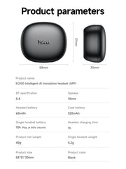 Hoco AI Translation Wireless Earbuds #EQ100