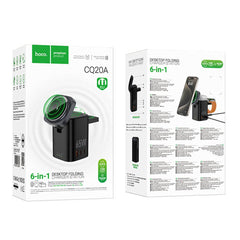 Hoco 6 in 1 Desktop Folding Wireless Charger Station #CQ20A