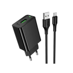 Hoco 18W QC3.0 Fast Charger with USB-C Cable #CS92A