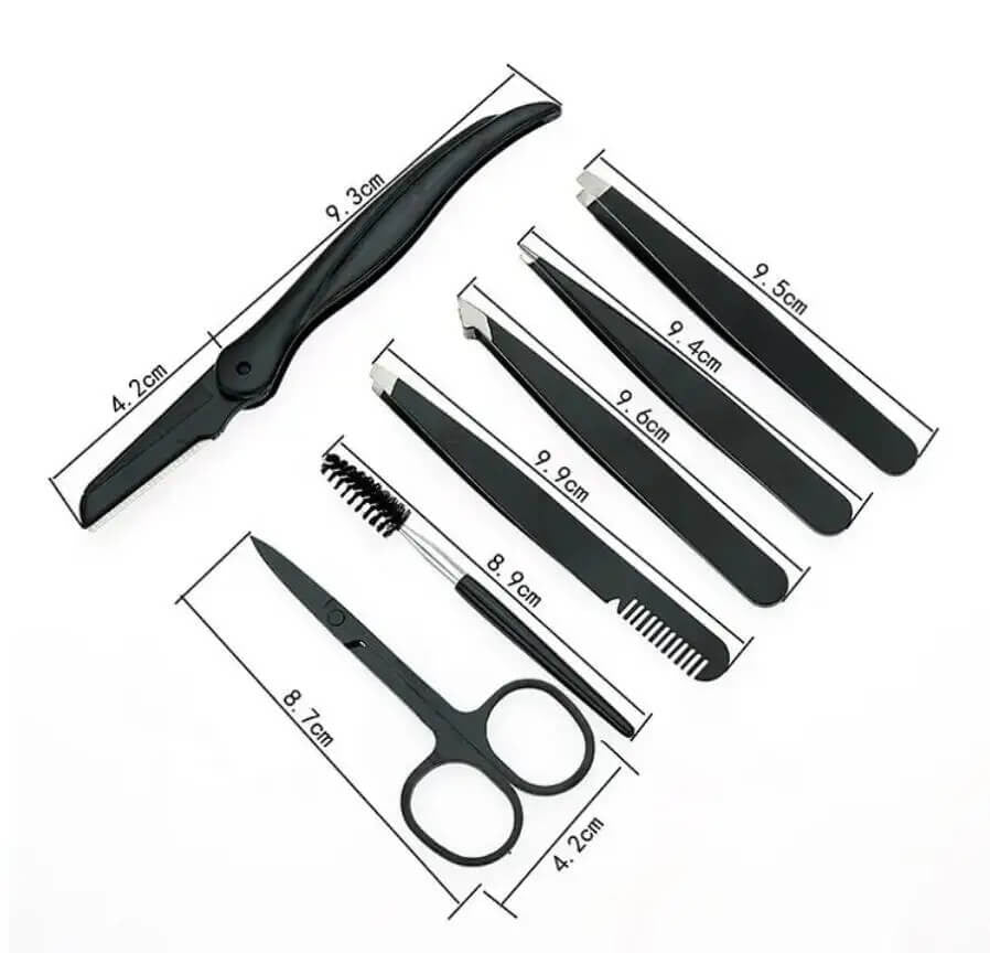 7 Piece Eyebrow Clipper Professional Tool Set - Buyrouth