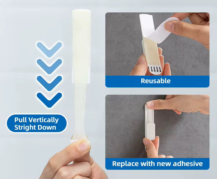 TAILI Damage Free Reusable Adhesive Hooks (Pack of 2) #AW968 – view 3