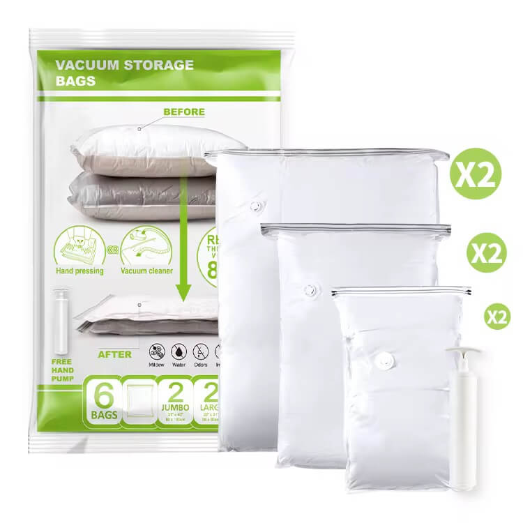 TAILI 6 Pack Vacuum Bags with Pump #ZHV458 – view 3