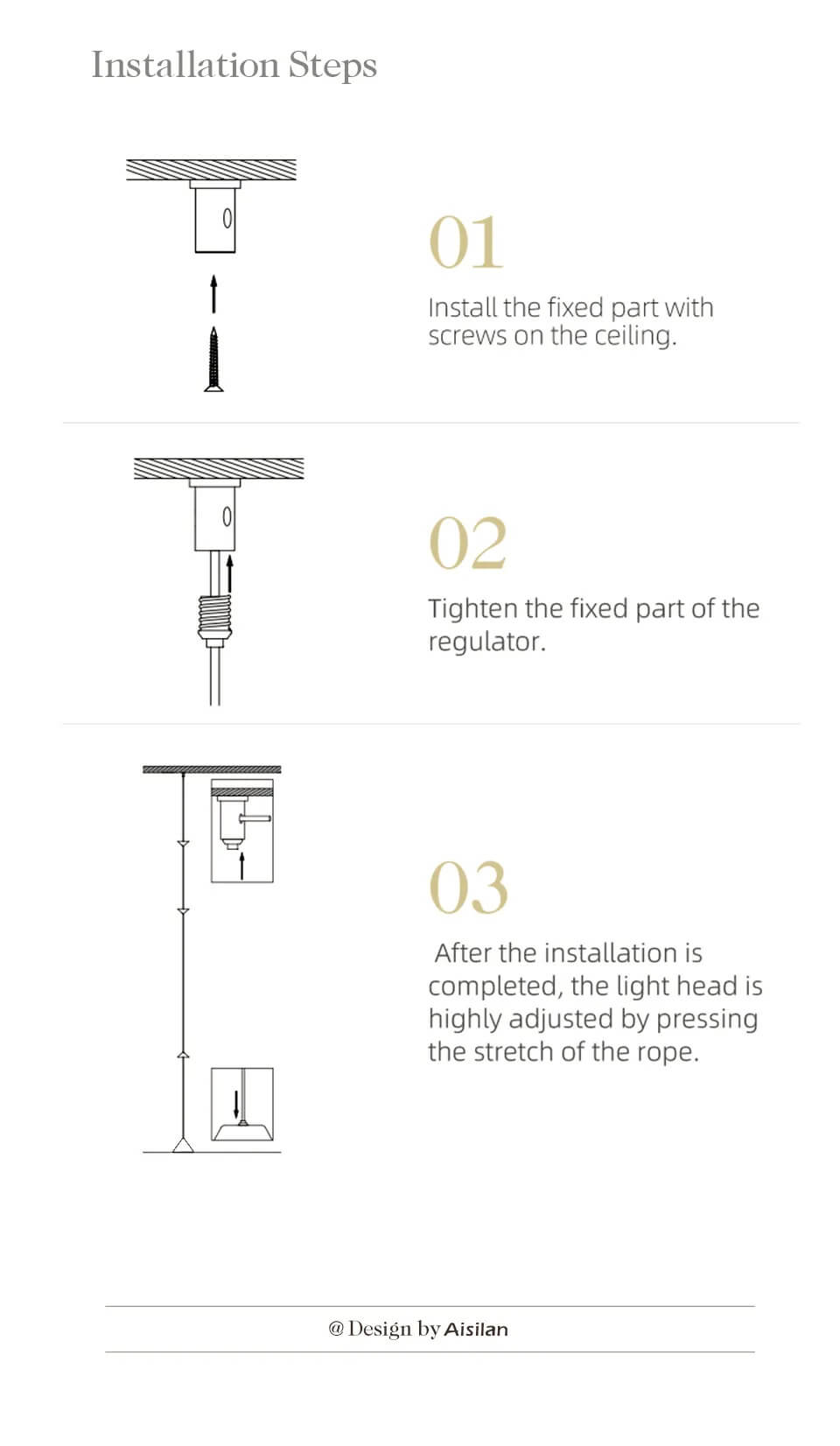 Aisilan Hourglass Floating Ceiling to Floor Lamp #LD014C – view 3
