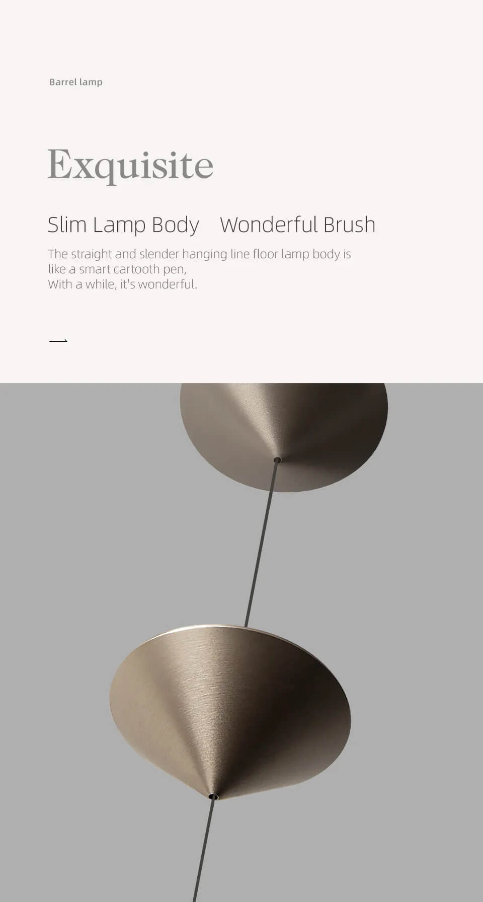 Aisilan Hourglass Floating Ceiling to Floor Lamp #LD014C – view 6