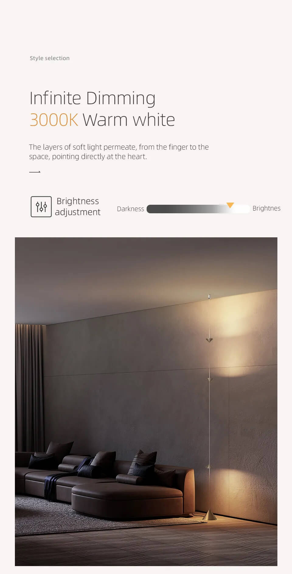 Aisilan Hourglass Floating Ceiling to Floor Lamp #LD014C – view 17