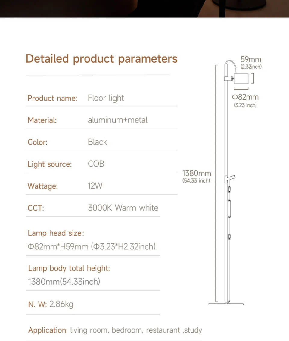Aisilan Minimal Atmosphere Floor Lamp #LD016a – view 17