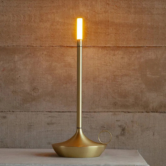 Cordless Candle Shaped Wick Table Lamp