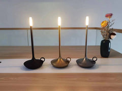 Cordless Candle Shaped Wick Table Lamp