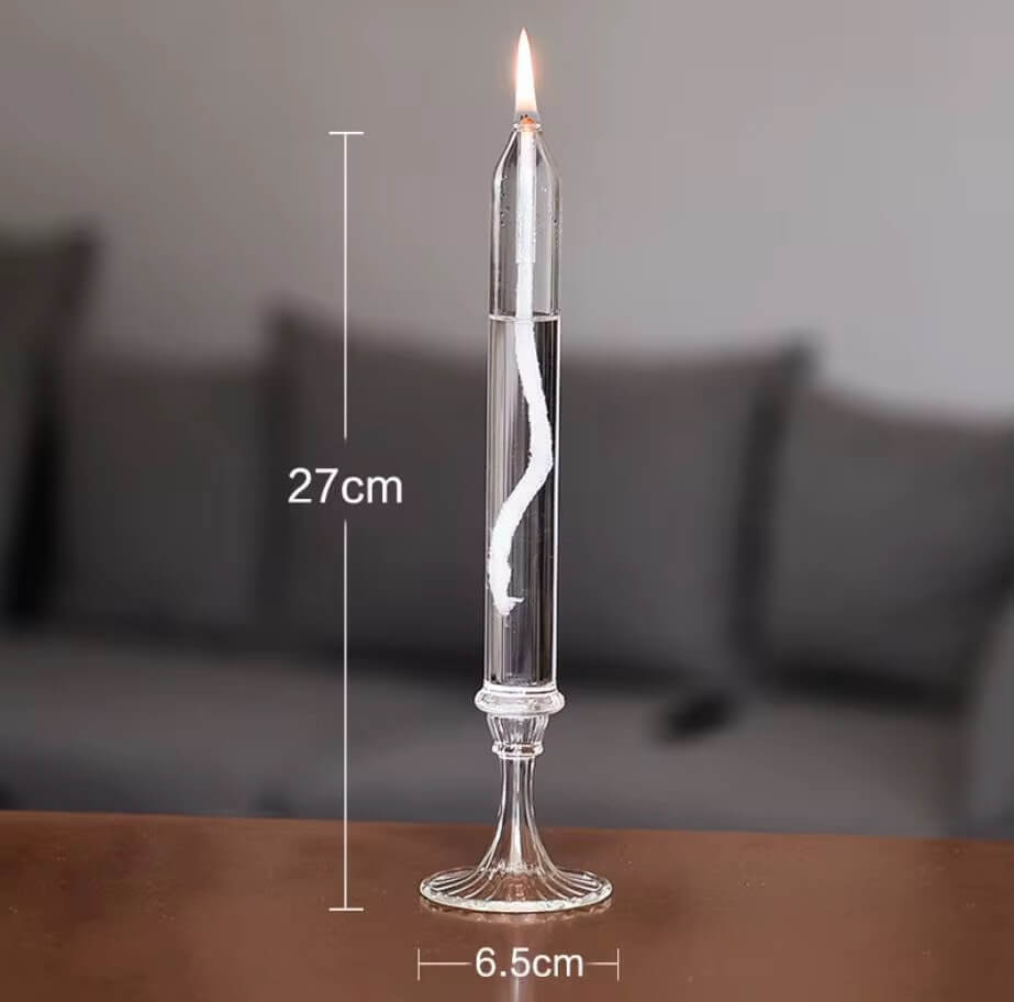Vintage Glass Oil Candle Lamp #ZT-049