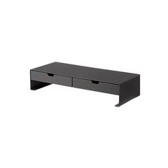 Steel Monitor Stand with Dual Storage Drawers