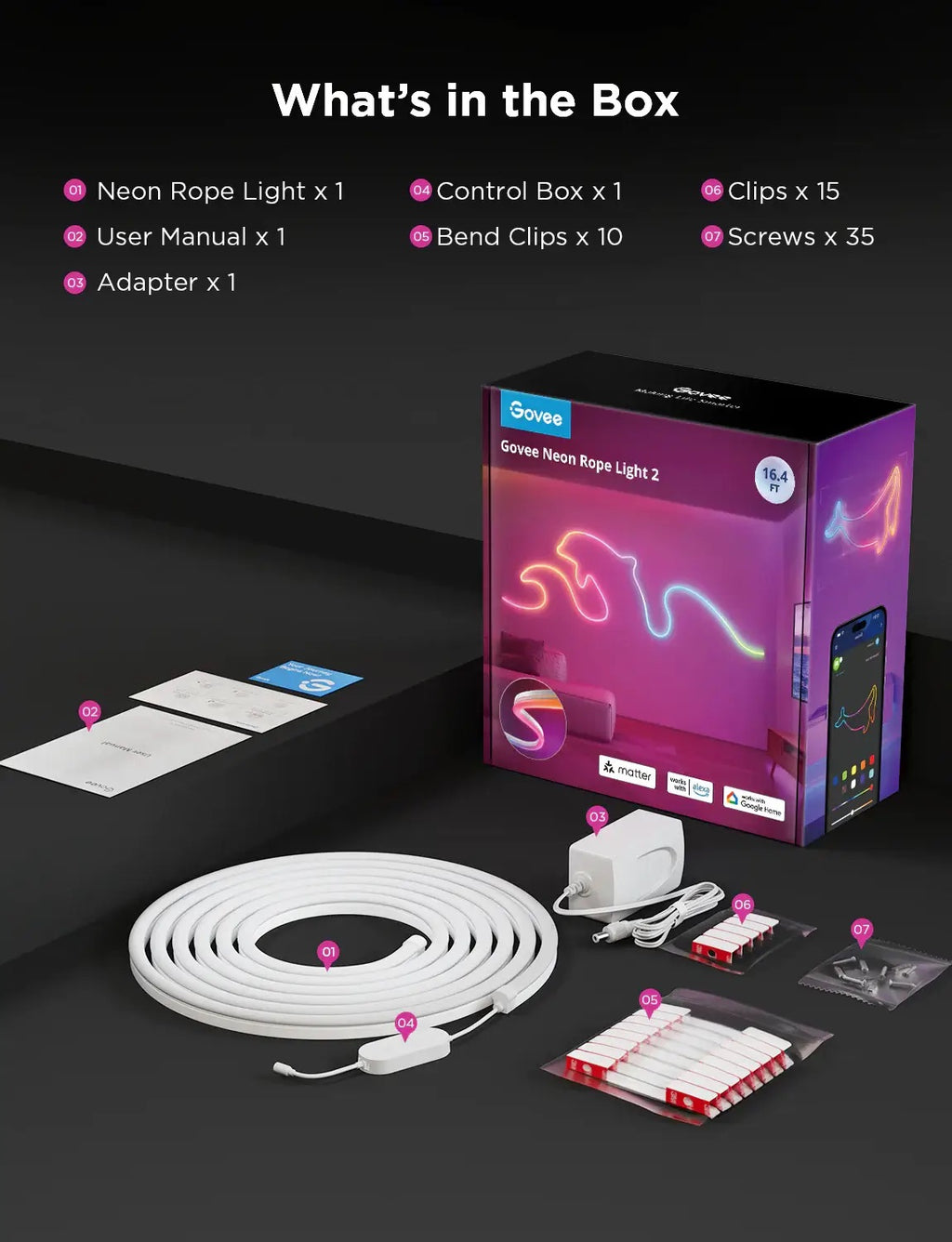 Govee 5 Meters Smart Neon Rope Light 2 – view 9