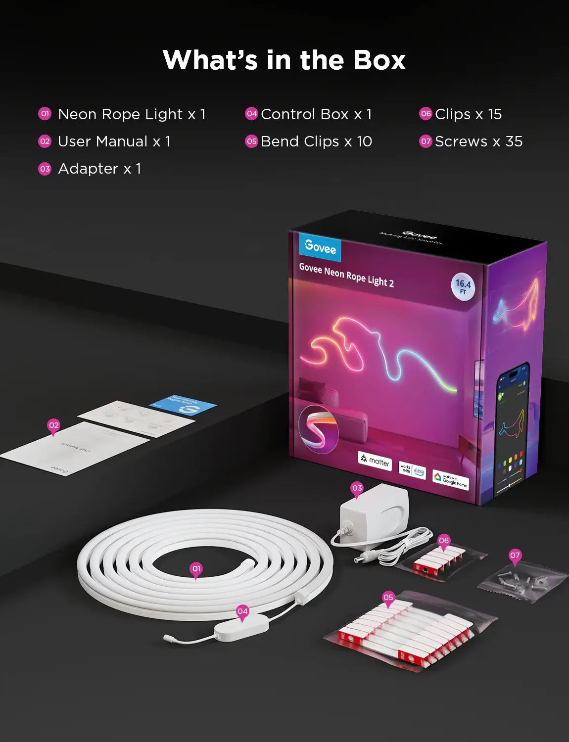 Govee 5 Meters Smart Neon Rope Light 2 – view 9