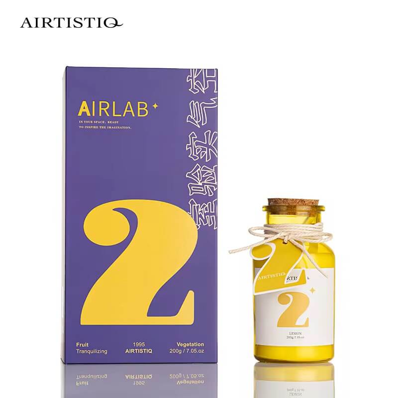 Airtistiq 200g Organic Natural Wax Candle – Lemon