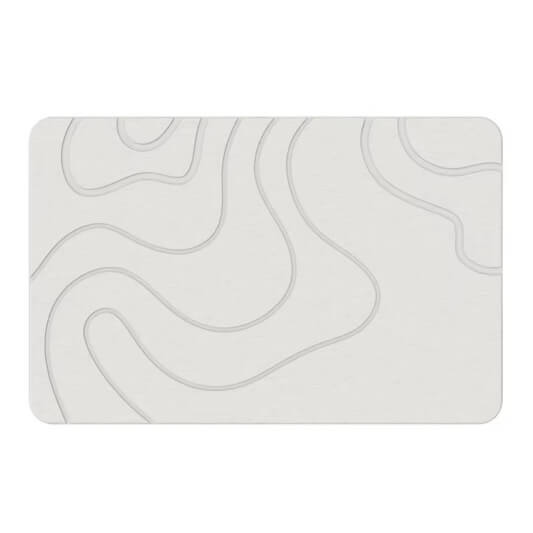 UrbnCare® Non Slip Stone Diatom Bath Mat – White