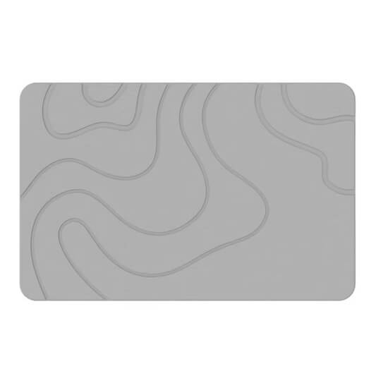 UrbnCare® Non Slip Stone Diatom Bath Mat – Light Grey