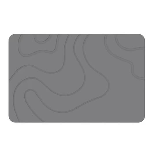 UrbnCare® Non Slip Stone Diatom Bath Mat – Dark Grey