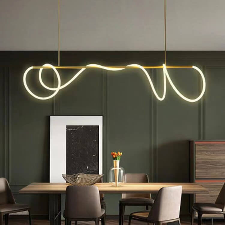 Linear Style LED Flexible Lighting Tube Chandelier - Buyrouth