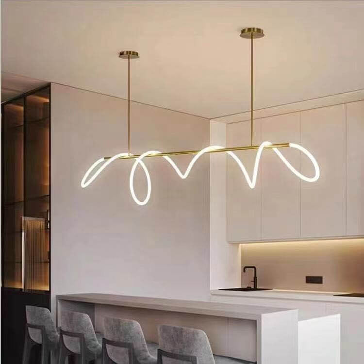 Linear Style LED Flexible Lighting Tube Chandelier - Buyrouth