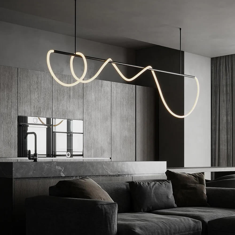 Linear Style LED Flexible Lighting Tube Chandelier - Buyrouth