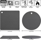 Heat Resistant Silicone Trivets – view 2