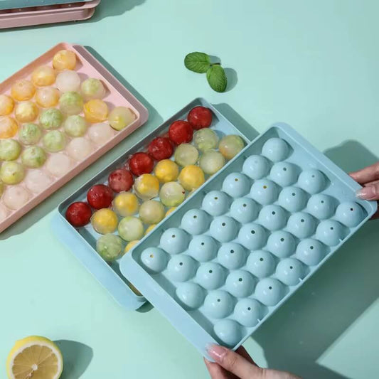 Mini Round Ice Sphere Tray with Lid
