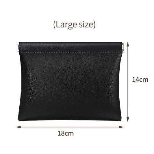BUBM Multipurpose PU Leather Pouch – Black / 18*14cm