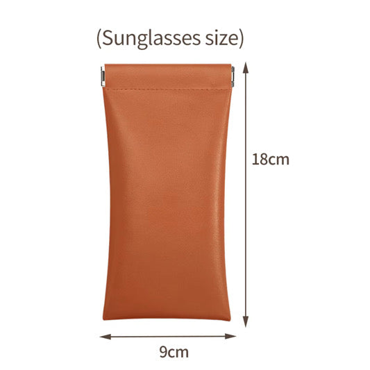 BUBM Multipurpose PU Leather Pouch – Brown / 18*9cm