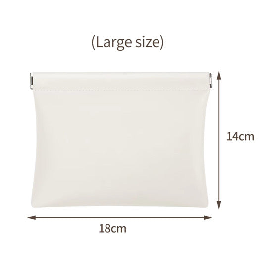 BUBM Multipurpose PU Leather Pouch – White / 18*14cm