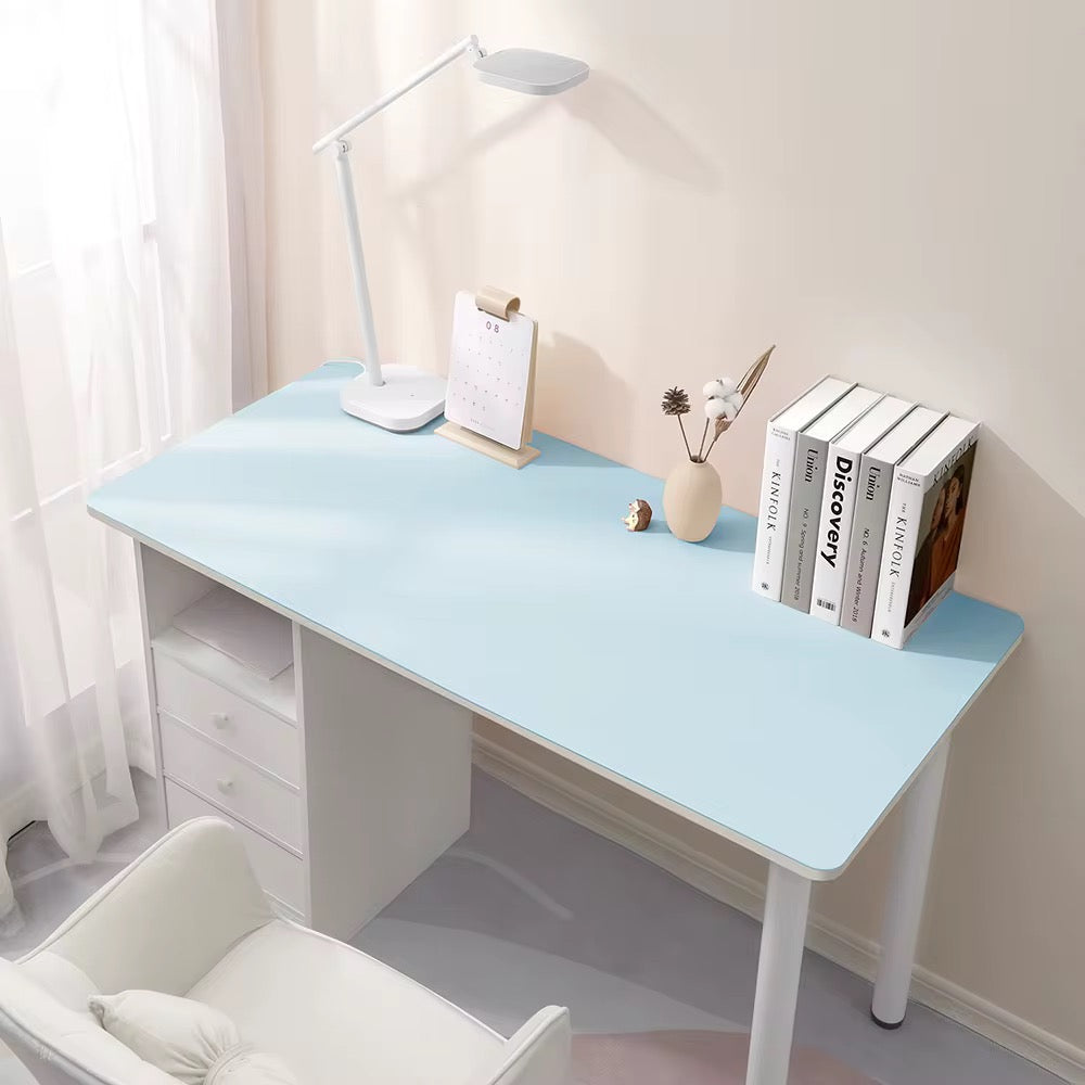 BUBM Double Sided PU Leather Desk Mat – Grey / Blue