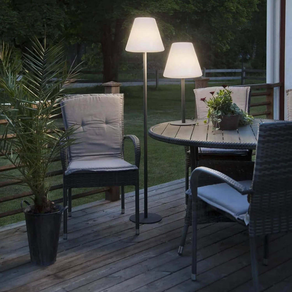 Adjustable Rechargeable Waterproof Solar Cordless Floor Lamp