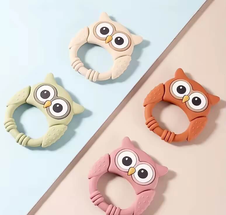 Food Grade Silicone Owl Baby Teether