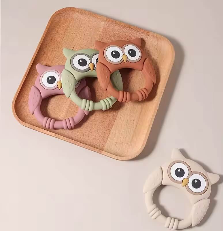 Food Grade Silicone Owl Baby Teether – view 2
