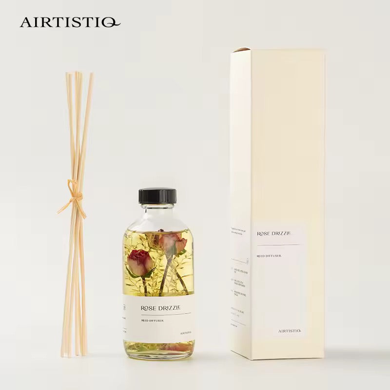 Airtistiq 220mL Oil Botanical Reed Diffuser – Rose Drizzle