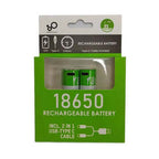 USB C Rechargeable 18650 Batteries (Pack of 2)
