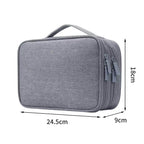 BUBM Double Layer Storage Bag Organizer – Grey