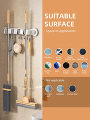 TAILI Wall-Mounted Mop & Broom Holder #AW365