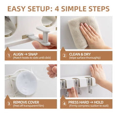 TAILI Wall-Mounted Mop & Broom Holder #AW365