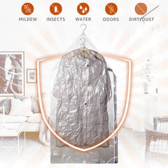 TAILI Hanging Vacuum Storage Bags for Clothes (Pack of 4)