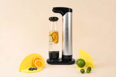 Sodaology Sparkling Water & Soda Maker with Two Bottles + CO₂ Cylinder