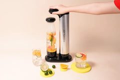 Sodaology Sparkling Water & Soda Maker with Two Bottles + CO₂ Cylinder