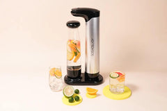 Sodaology Sparkling Water & Soda Maker with Two Bottles + CO₂ Cylinder
