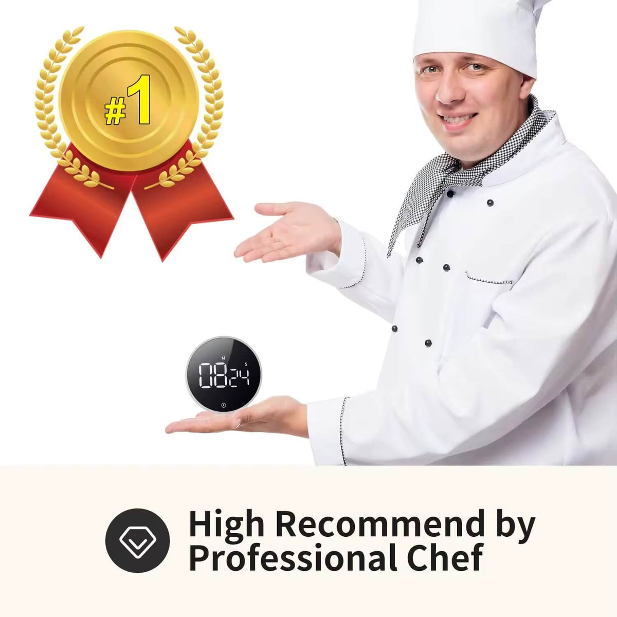 Digital LED Magnetic Kitchen Timer – view 6